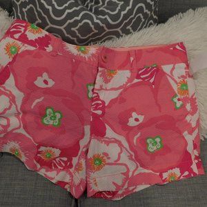 LILLY PULITZER Floral Print SHORTS Size 8